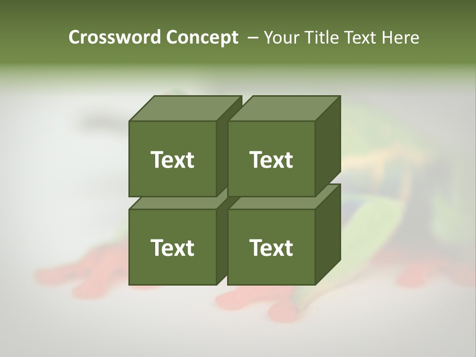 Reptile Tree Frog Colorful PowerPoint Template