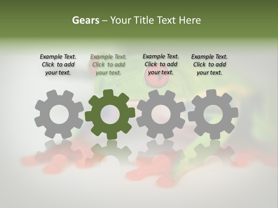 Reptile Tree Frog Colorful PowerPoint Template