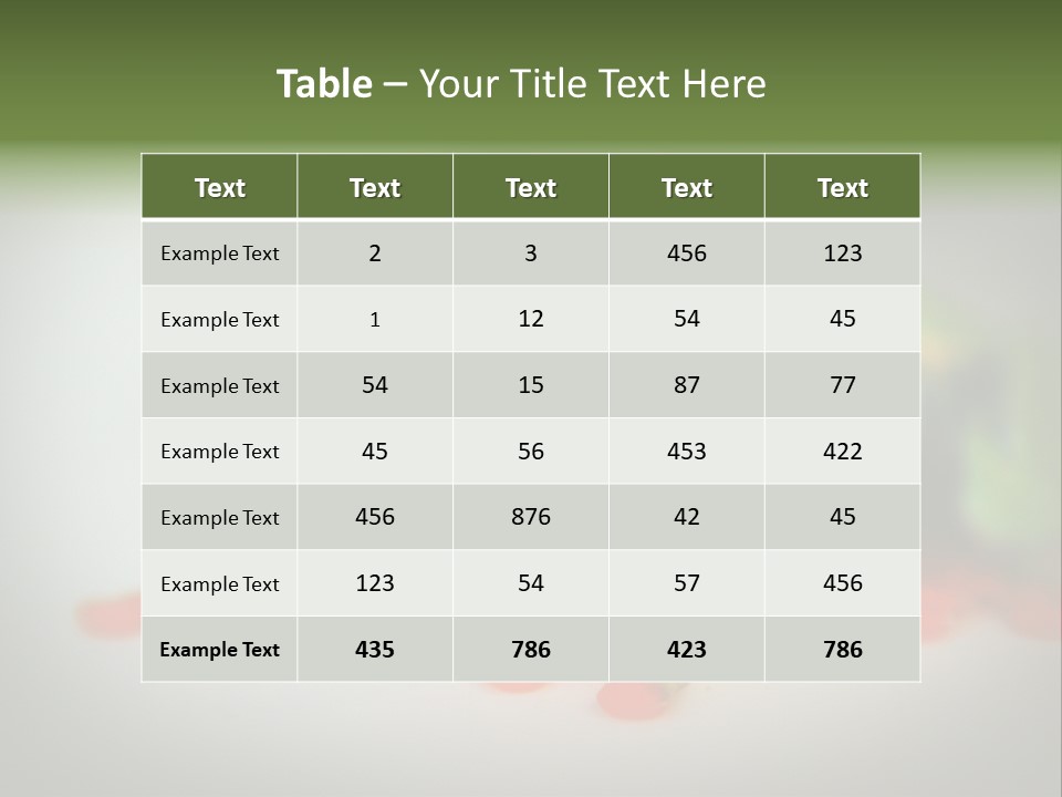 Reptile Tree Frog Colorful PowerPoint Template