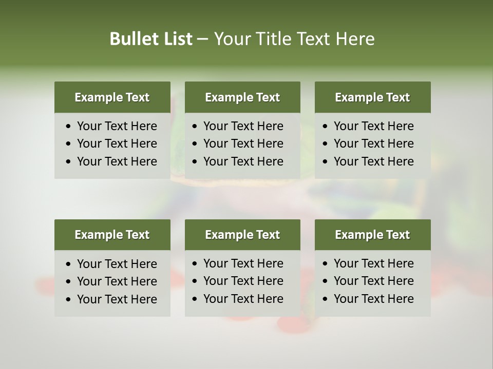 Reptile Tree Frog Colorful PowerPoint Template