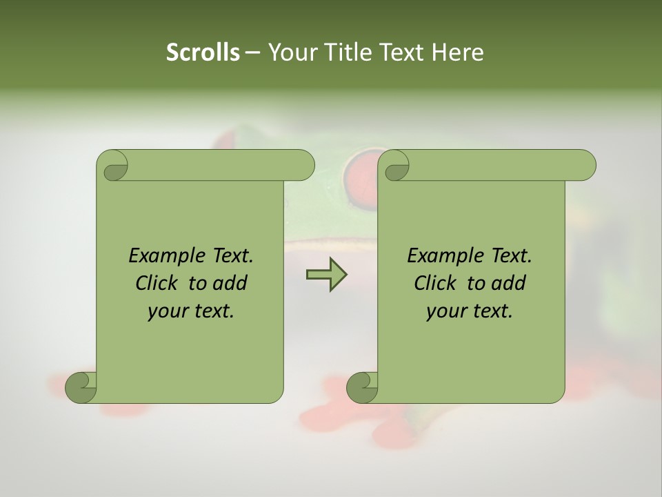 Reptile Tree Frog Colorful PowerPoint Template