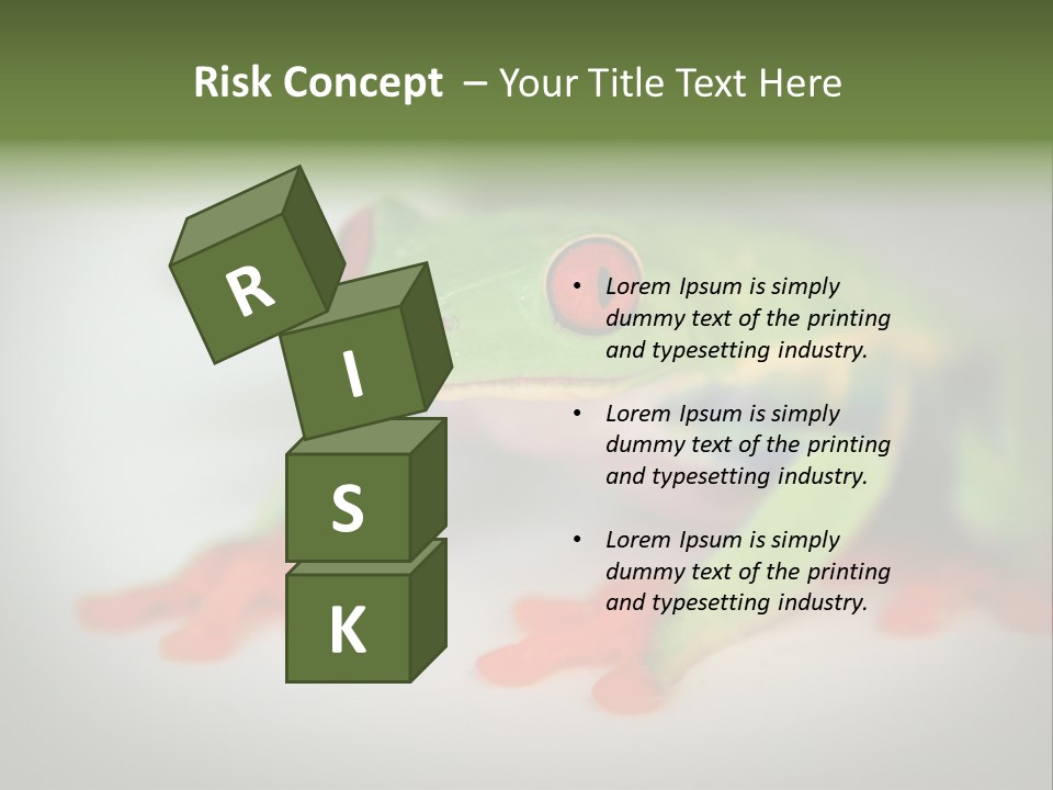 Reptile Tree Frog Colorful PowerPoint Template