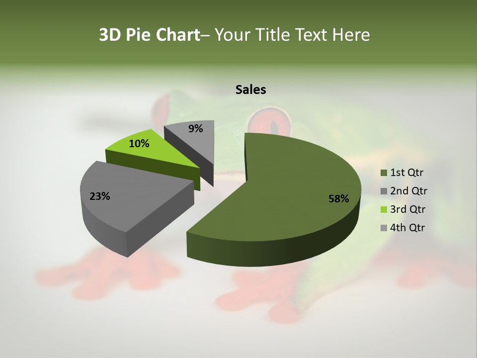 Reptile Tree Frog Colorful PowerPoint Template