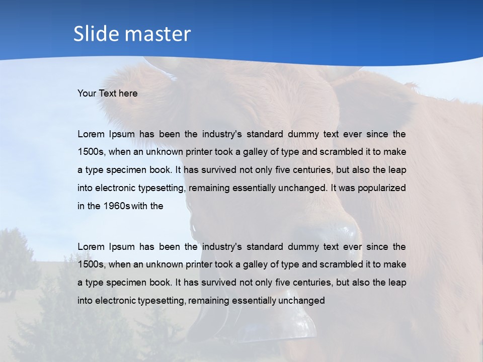 Purity Lake Hiker PowerPoint Template