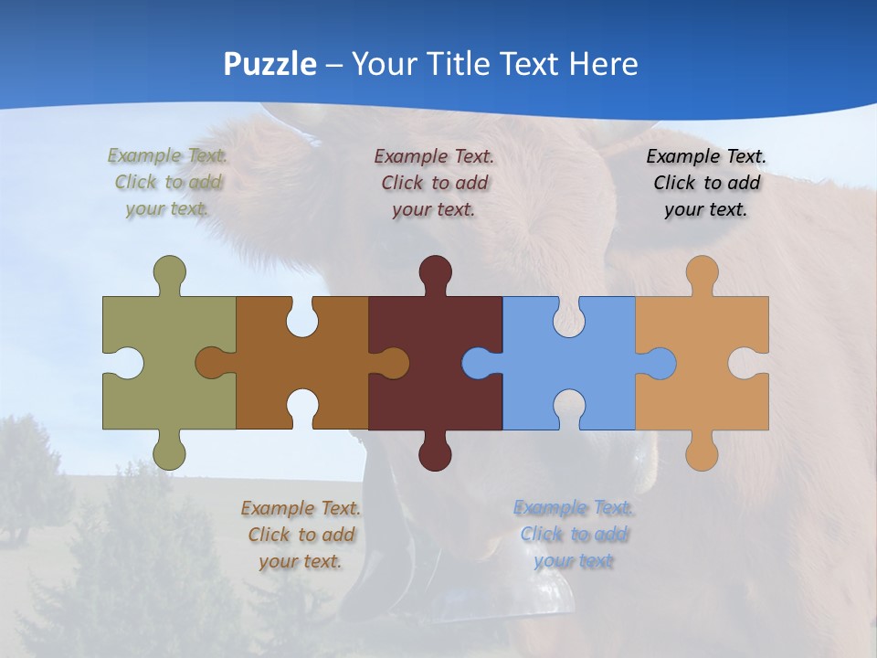 Purity Lake Hiker PowerPoint Template