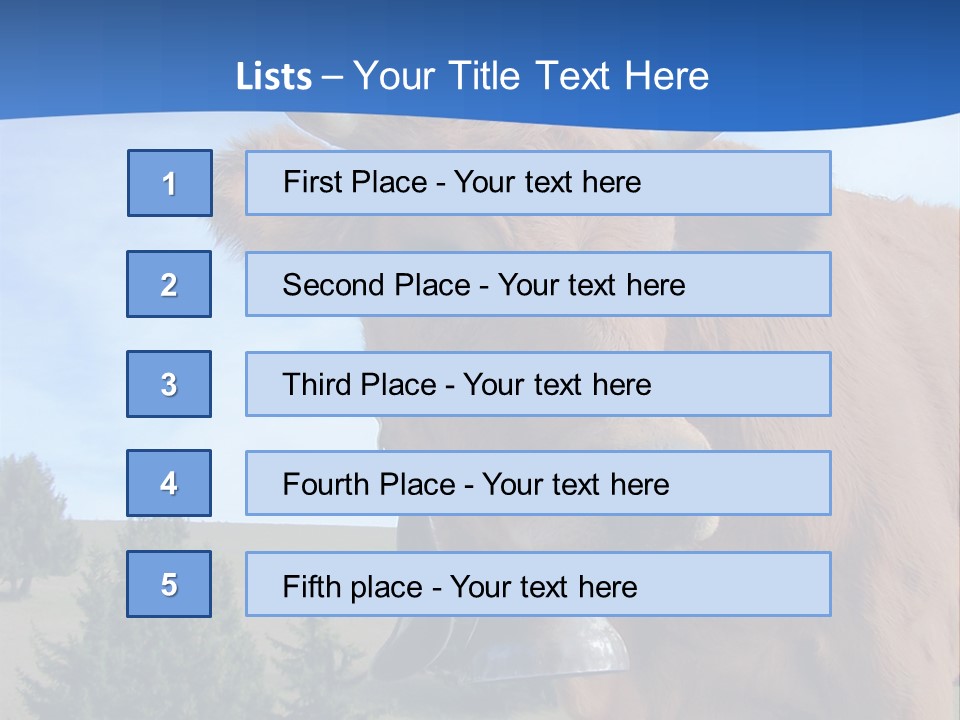 Purity Lake Hiker PowerPoint Template