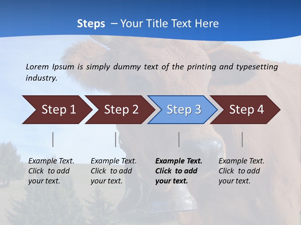 Purity Lake Hiker PowerPoint Template