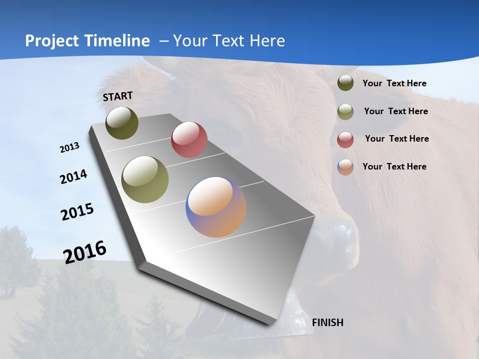 Purity Lake Hiker PowerPoint Template