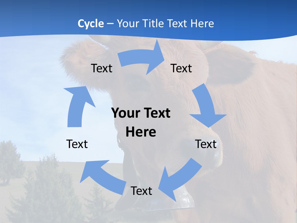 Purity Lake Hiker PowerPoint Template