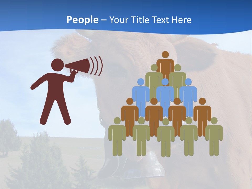 Purity Lake Hiker PowerPoint Template