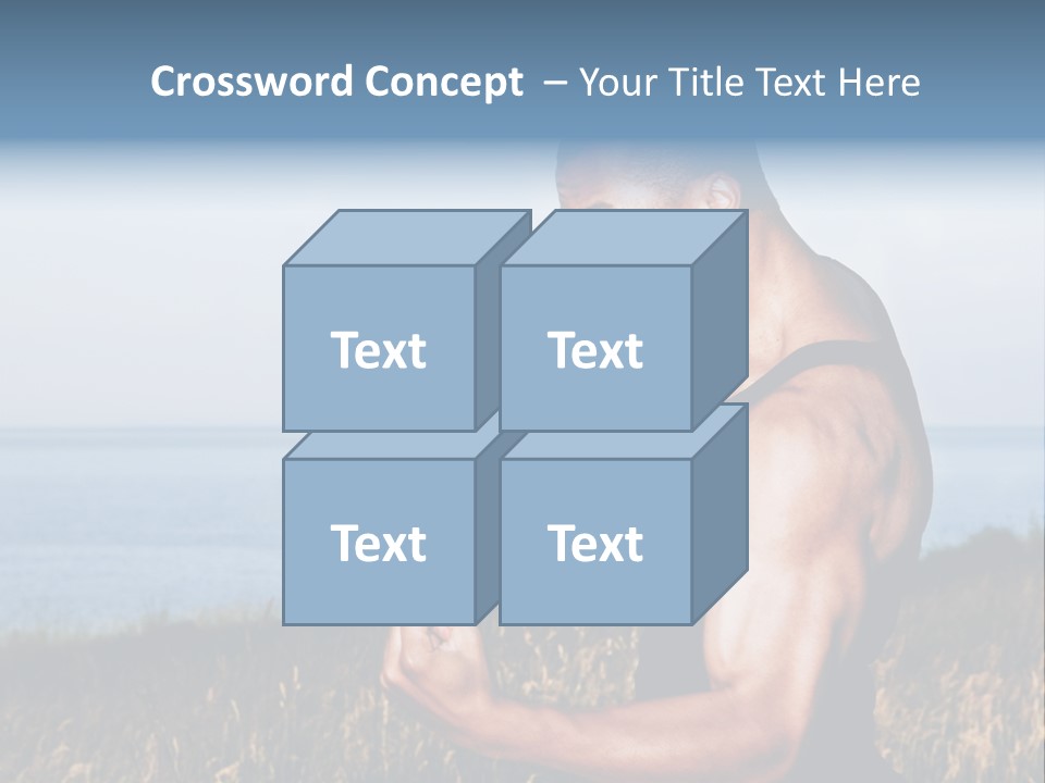 Arm Man Fit PowerPoint Template