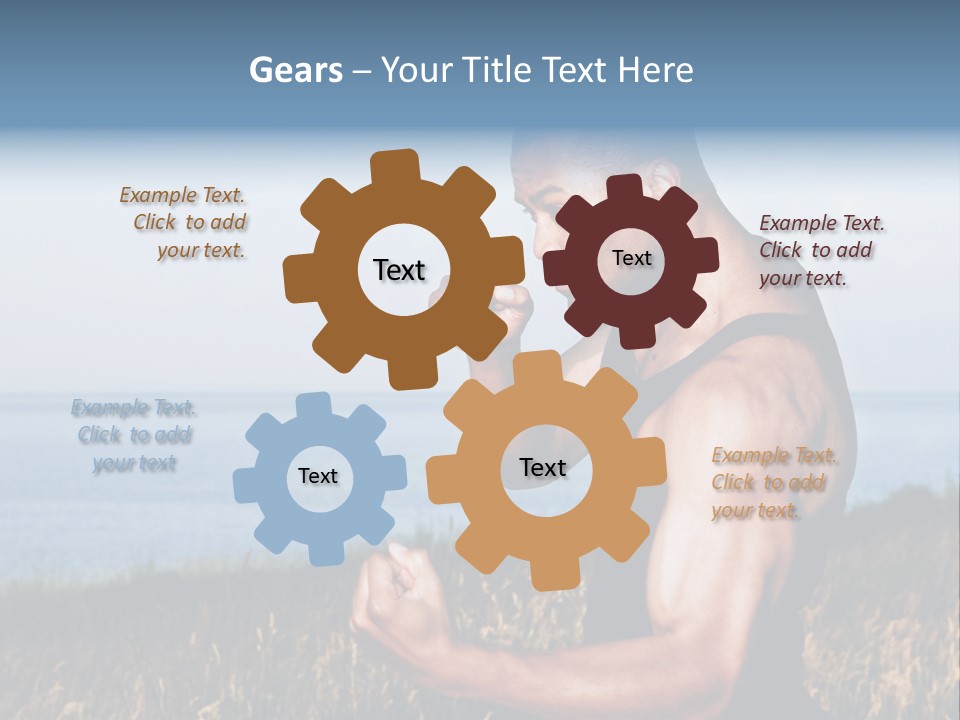 Arm Man Fit PowerPoint Template