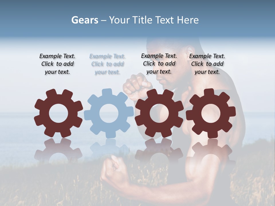 Arm Man Fit PowerPoint Template