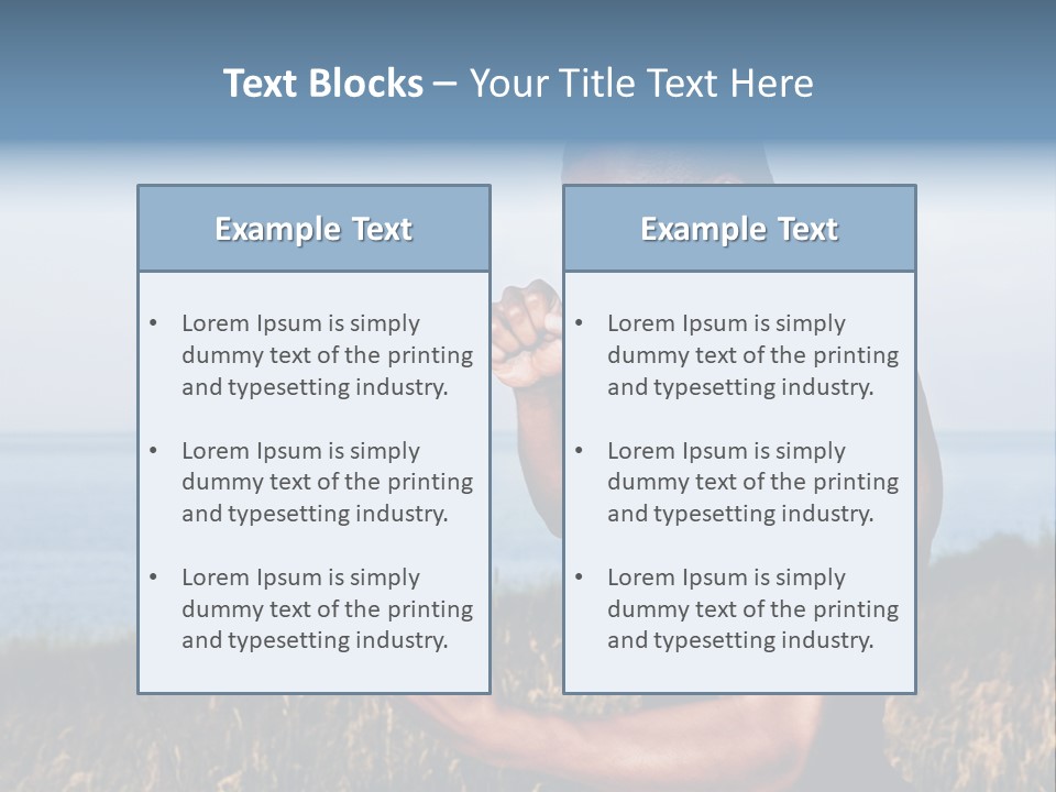 Arm Man Fit PowerPoint Template