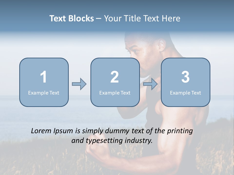 Arm Man Fit PowerPoint Template
