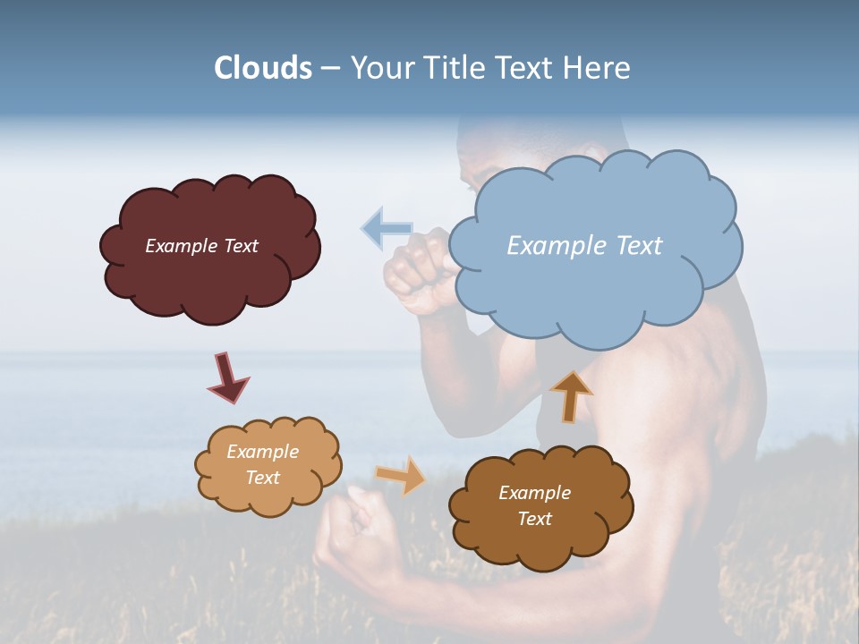 Arm Man Fit PowerPoint Template