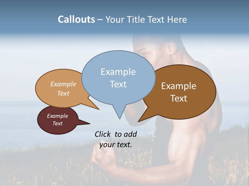 Arm Man Fit PowerPoint Template