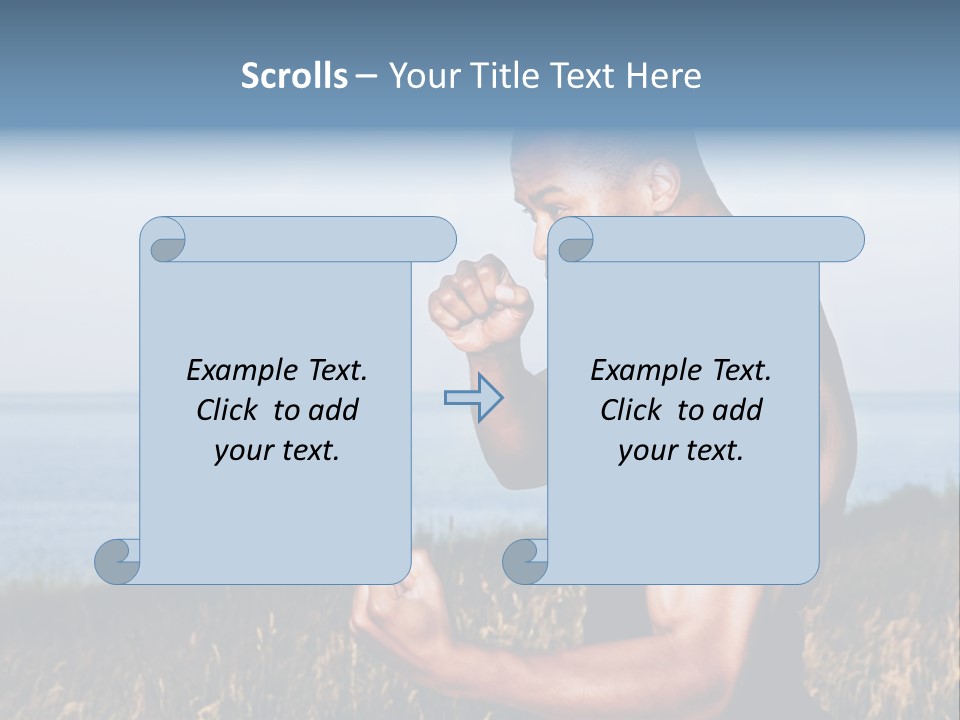 Arm Man Fit PowerPoint Template