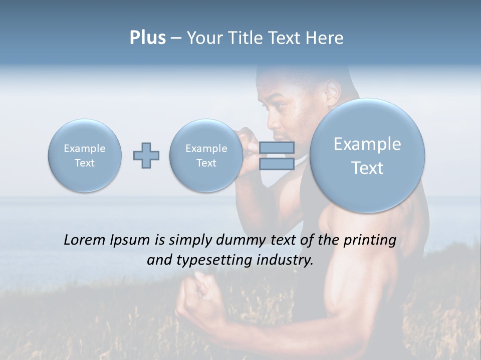 Arm Man Fit PowerPoint Template