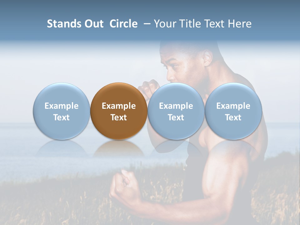 Arm Man Fit PowerPoint Template