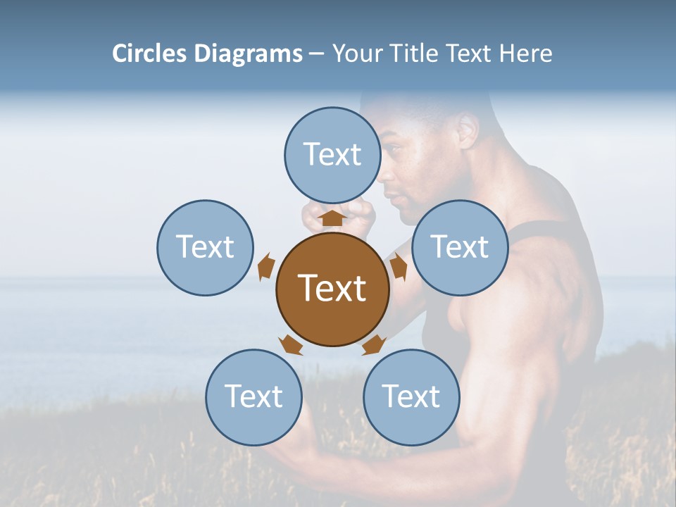 Arm Man Fit PowerPoint Template