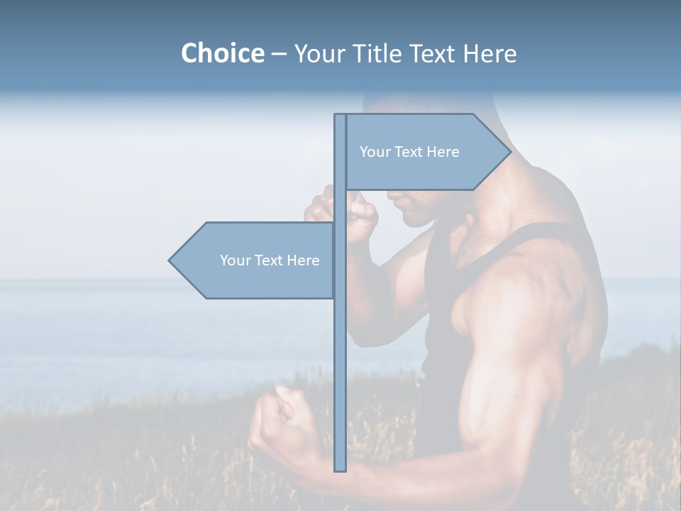 Arm Man Fit PowerPoint Template