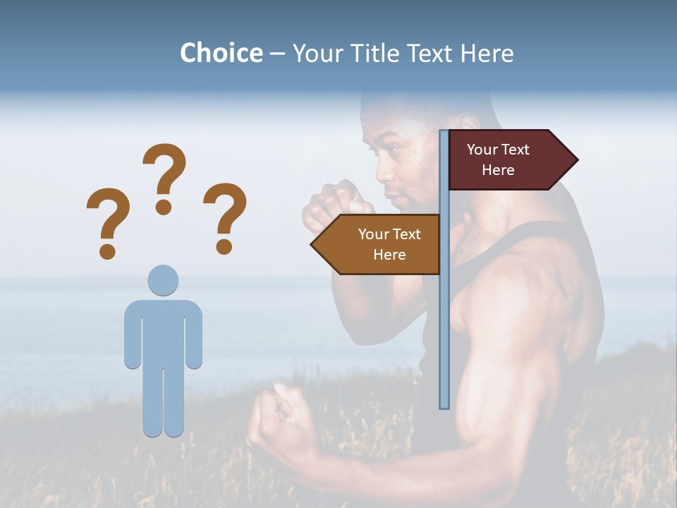 Arm Man Fit PowerPoint Template