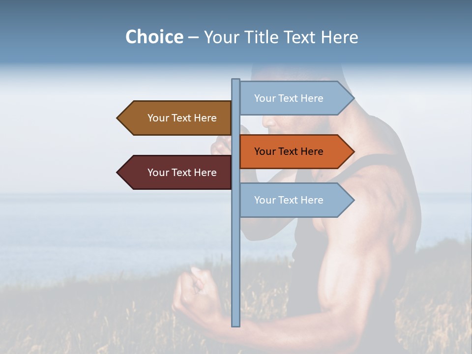 Arm Man Fit PowerPoint Template