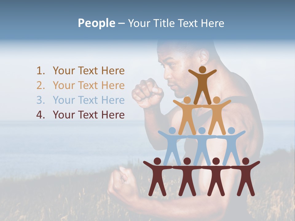 Arm Man Fit PowerPoint Template