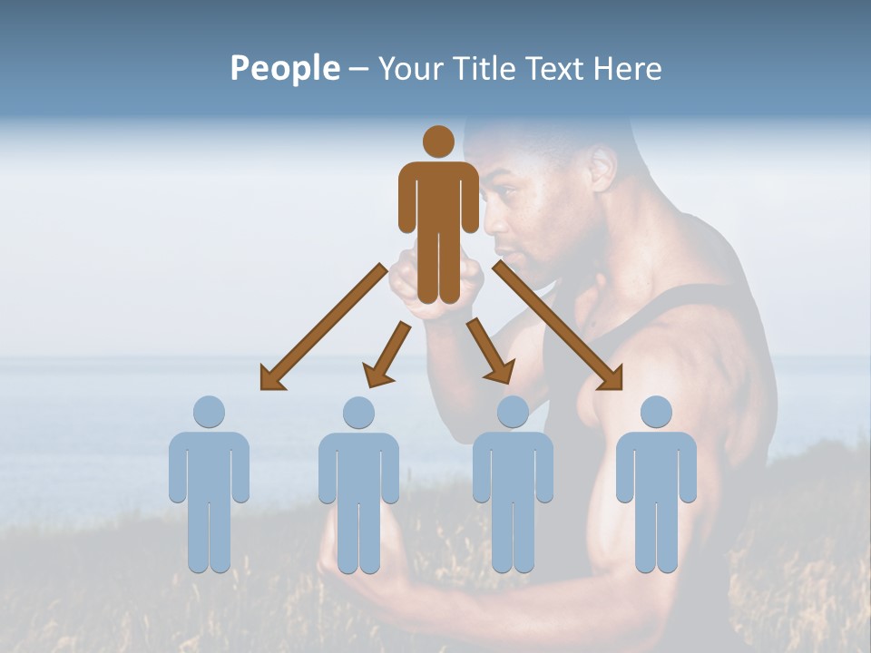 Arm Man Fit PowerPoint Template