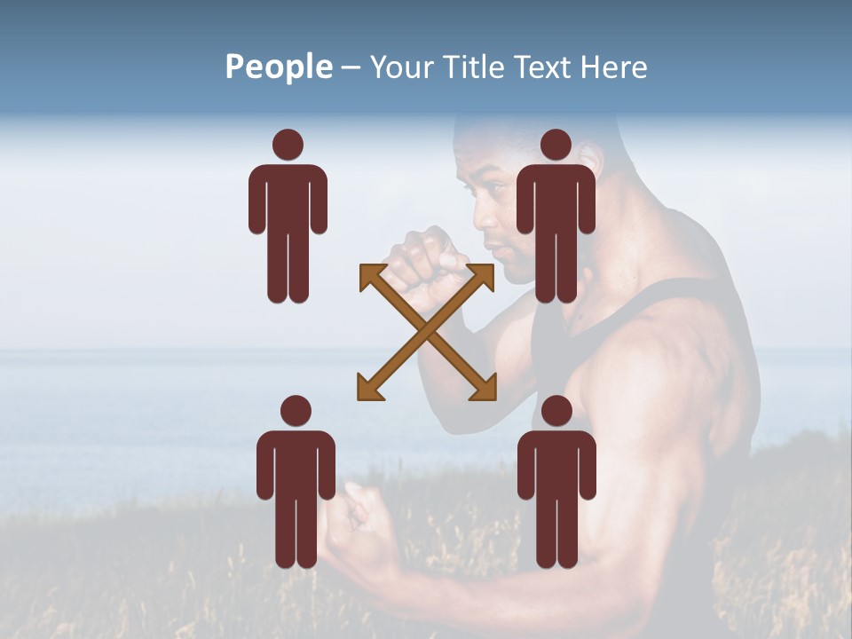 Arm Man Fit PowerPoint Template