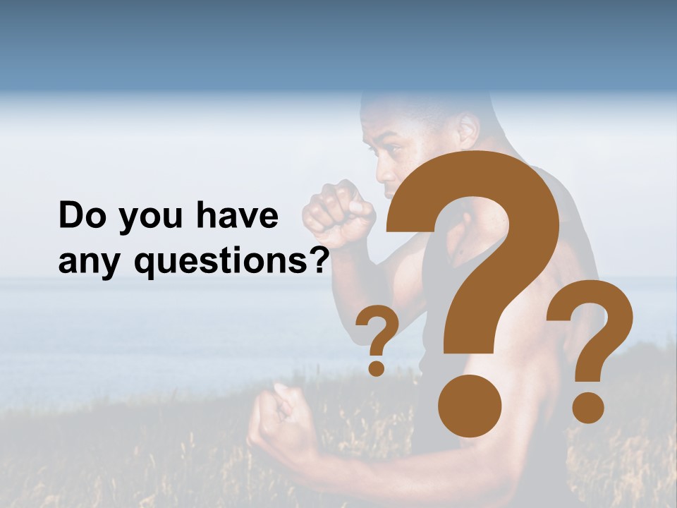 Arm Man Fit PowerPoint Template