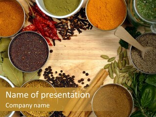 Powder Aroma Curry PowerPoint Template