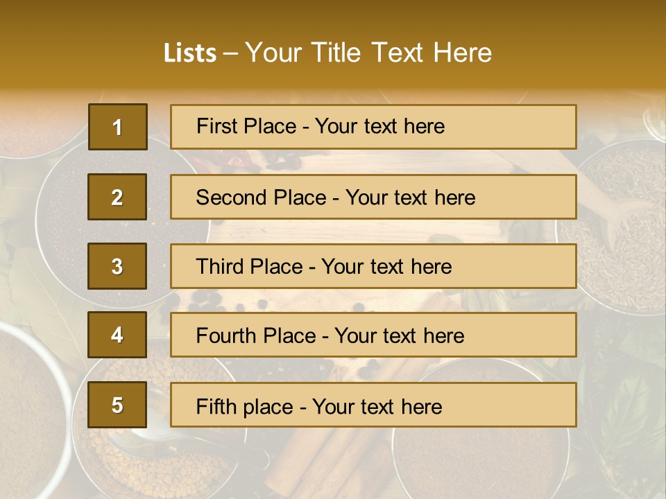 Powder Aroma Curry PowerPoint Template
