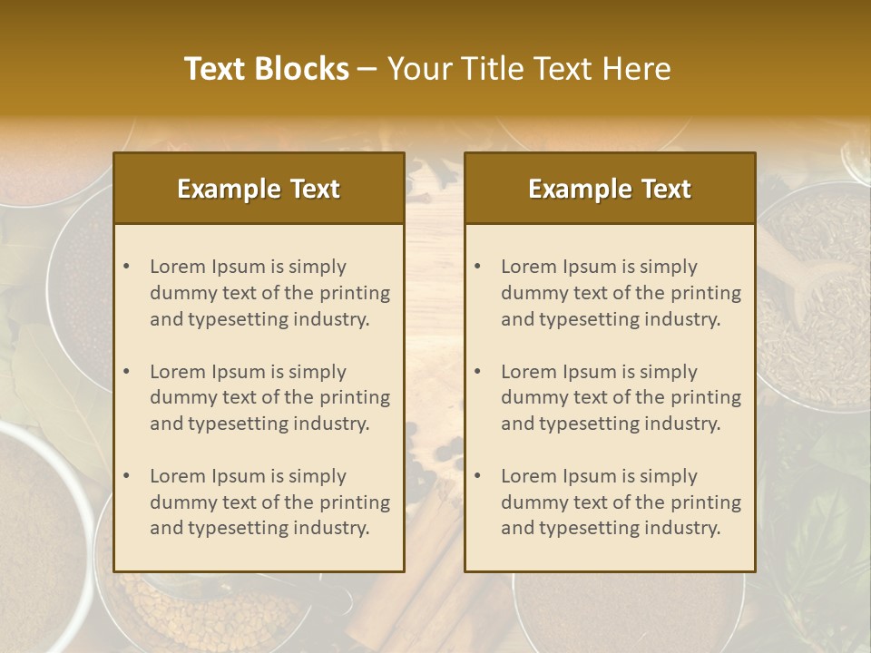 Powder Aroma Curry PowerPoint Template