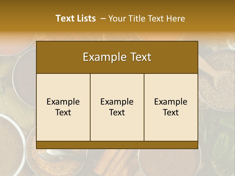 Powder Aroma Curry PowerPoint Template