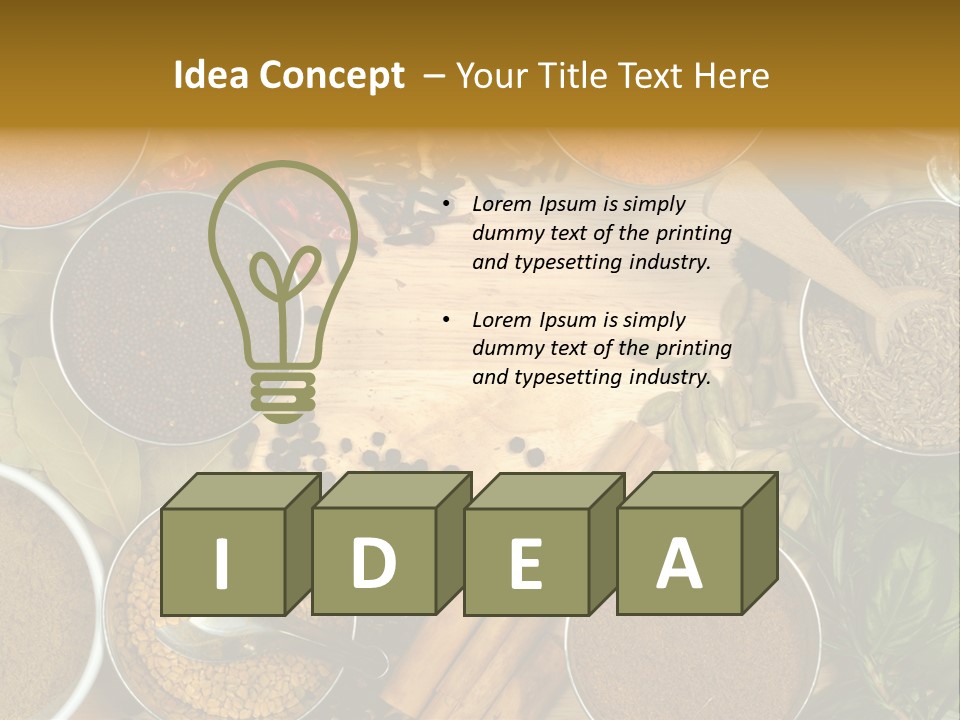 Powder Aroma Curry PowerPoint Template