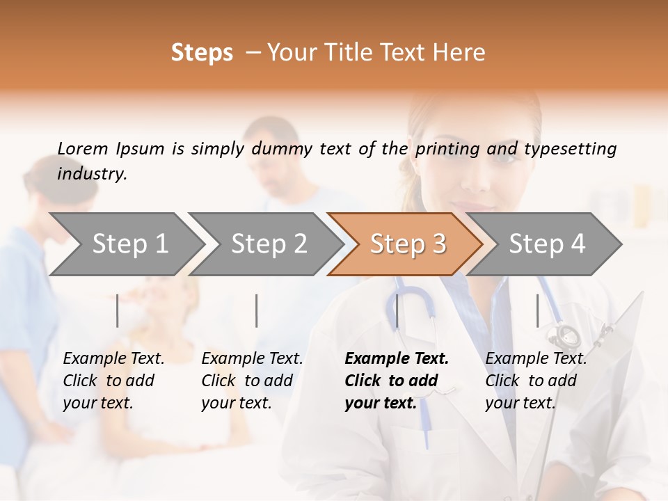 Attractive Care Woman PowerPoint Template