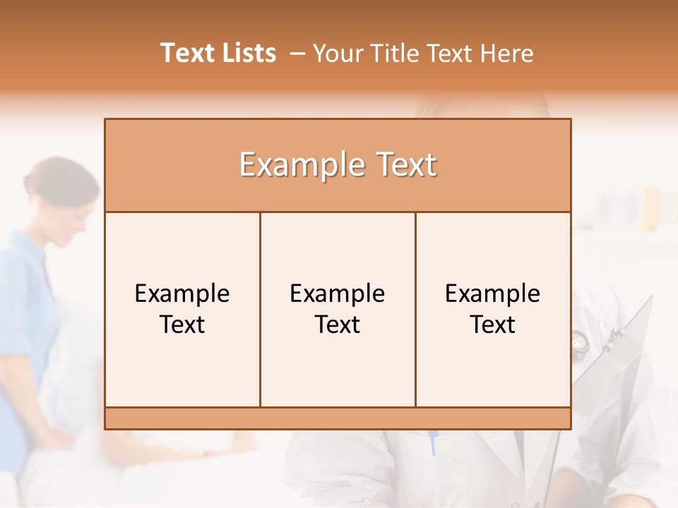 Attractive Care Woman PowerPoint Template
