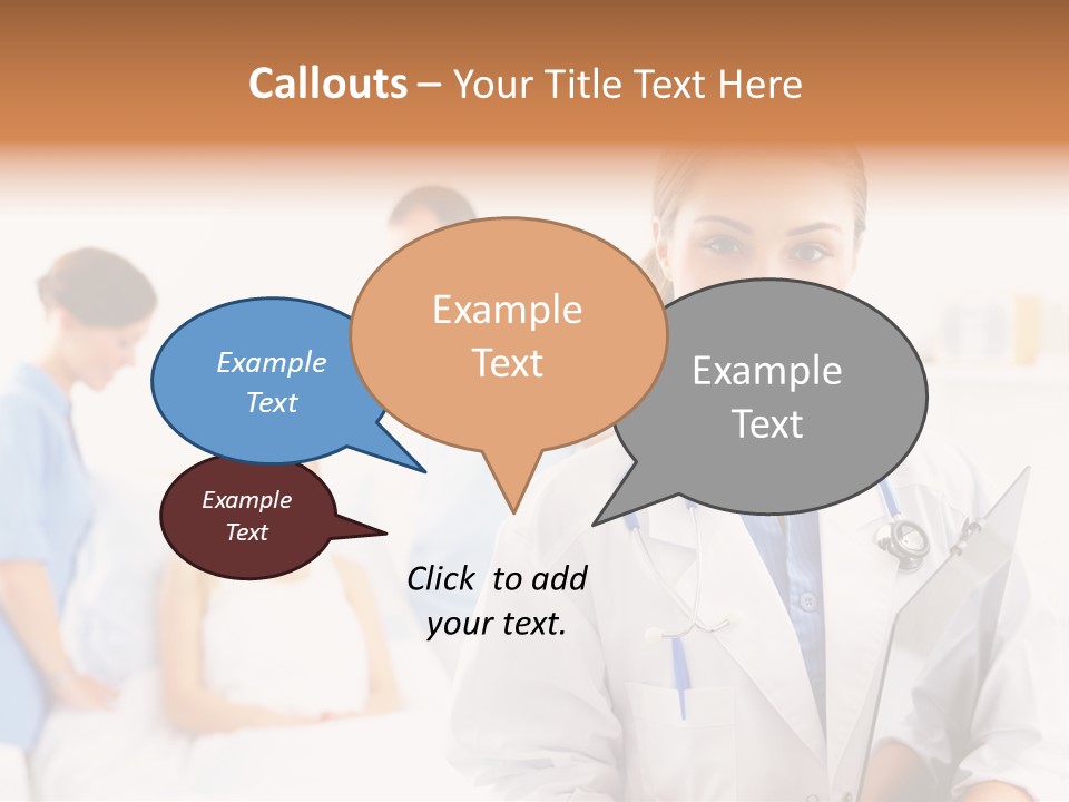 Attractive Care Woman PowerPoint Template