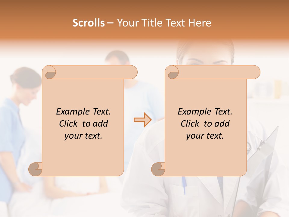 Attractive Care Woman PowerPoint Template