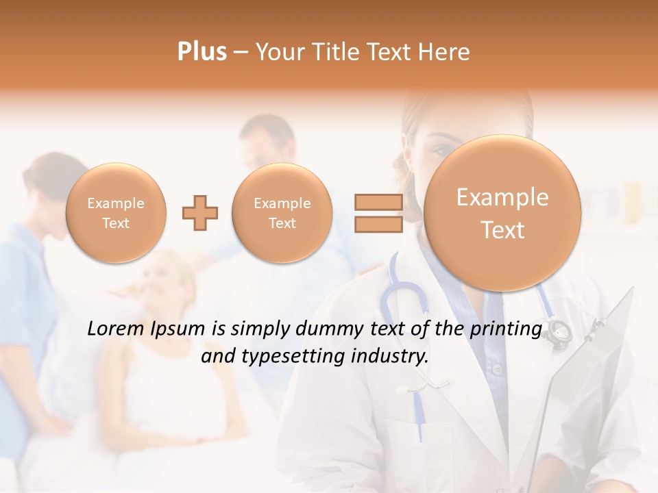 Attractive Care Woman PowerPoint Template