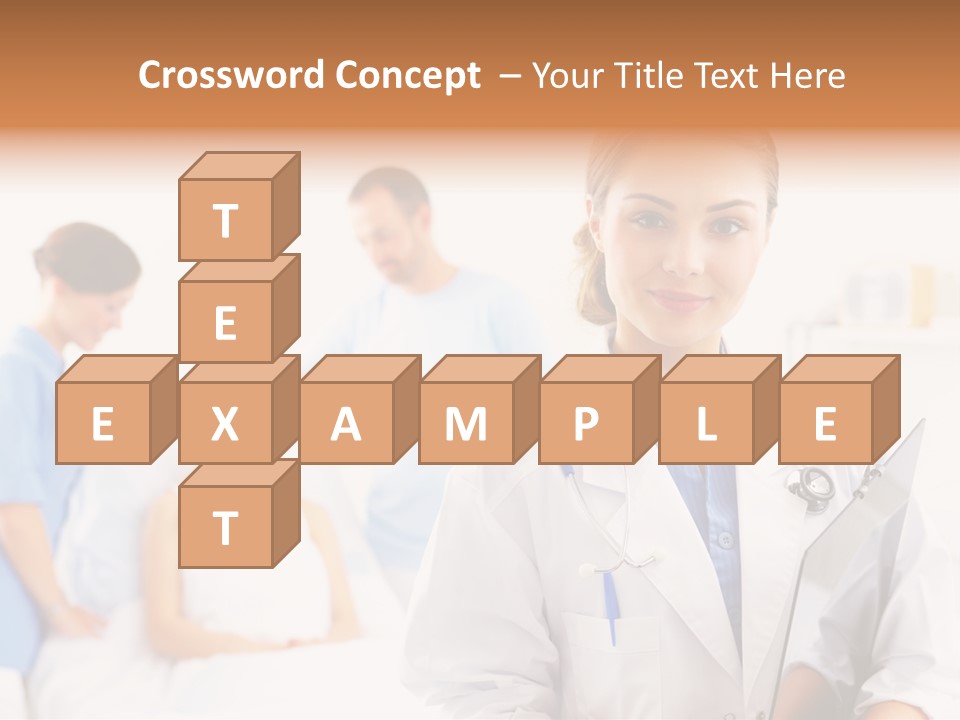 Attractive Care Woman PowerPoint Template