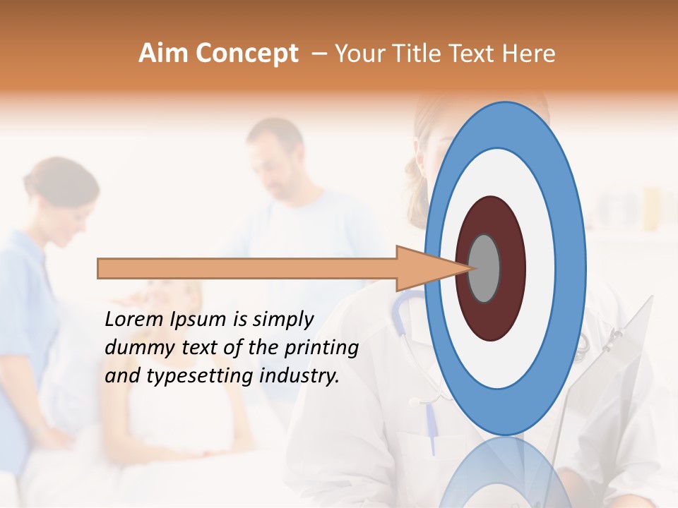 Attractive Care Woman PowerPoint Template