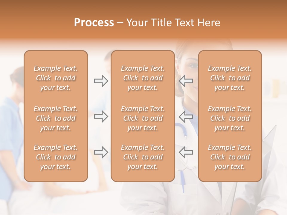 Attractive Care Woman PowerPoint Template