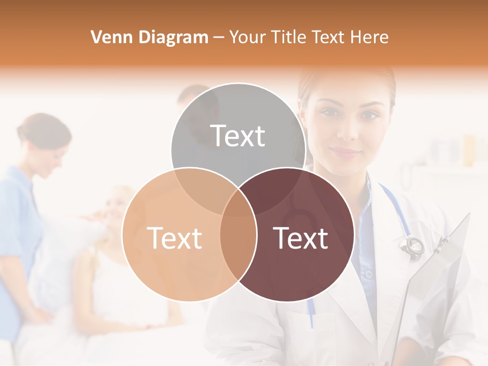 Attractive Care Woman PowerPoint Template