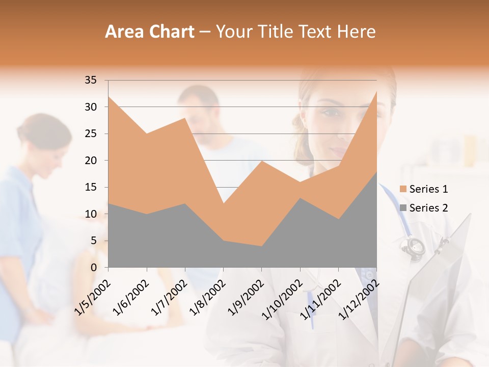 Attractive Care Woman PowerPoint Template