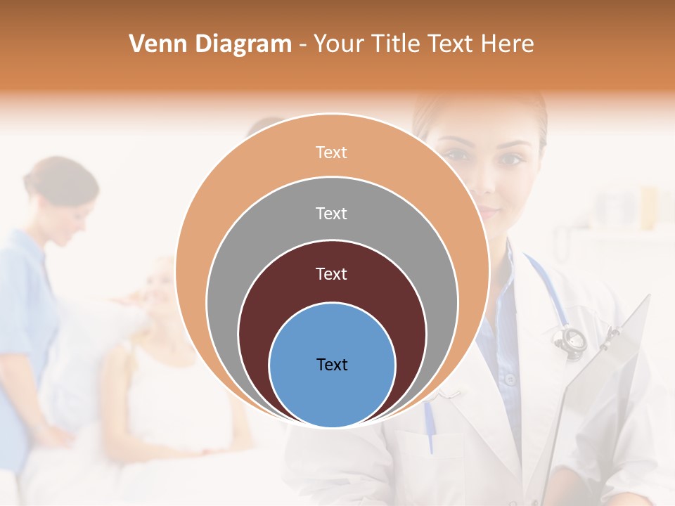 Attractive Care Woman PowerPoint Template