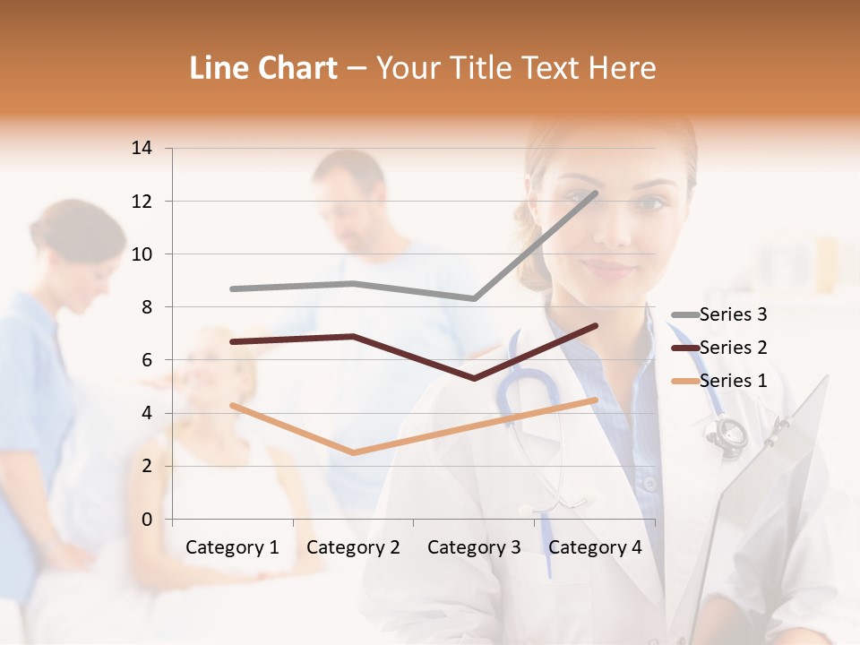 Attractive Care Woman PowerPoint Template