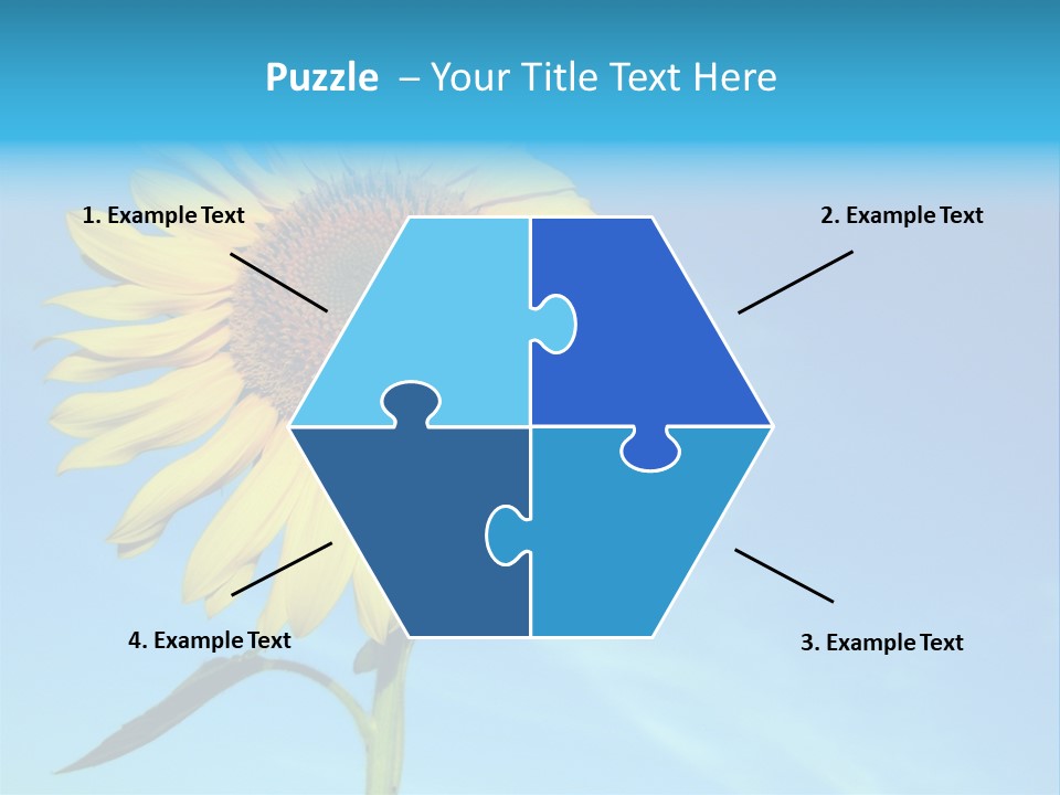 Blossom Yellow Flower PowerPoint Template